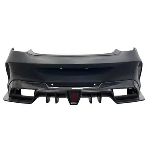 High Quality Carbon Fiber Bodykit Rear Bumper Diffuser For Upgraded IMP Style For Mercedes Benz W205 C63 AMG Coupe
