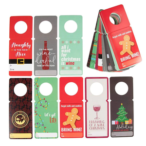 Botella de vino Etiqueta de cuello Botella de vino de lujo Bodega Papel Cuello Nombre Colgar Etiqueta de etiqueta colgante - Product Image 2