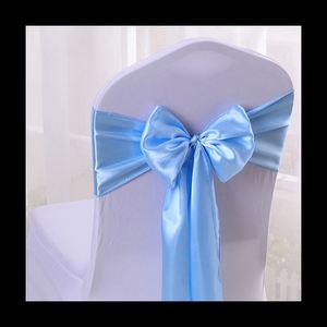 Lazos de Satén para Sillas, Estilo Lazo, de Alta Calidad, Venta Caliente de Fábrica, para Bodas y Eventos - Product Image 3
