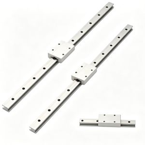 Bloc et rail de guidage linéaire miniatures TS-04-09 en alliage d'aluminium sans entretien pour équipement mécanique, remplacement <span class=keywords><strong>Eisele</strong></span> - Product Image 1