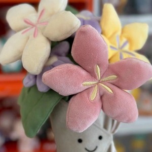 دمية جيليكات البريطانية من جي سي على شكل باقة زهور، هدية للفتيات، نباتات، هدية عيد الحب والزفاف، دمية قطيفة - Product Image 5