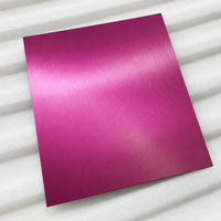 Tôle d'acier inoxydable ZhuoYe avec revêtement PVD, plaque décorative en acier inoxydable colorée pour panneau mural décoratif PVD