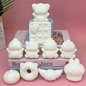 DIY Blank Squeeze Toys <b>Cute</b> Steamed Bun Dumpling <b>Bear</b> Slow Rebound Stress Relief Fidget Toys Wholesale - Product Image 2