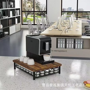 Cross-border wooden bar counter coffee machine capsule storage rack solid wood household <b>desktop</b> multi-purpose storage <b>shelf</b> - Product Image 2
