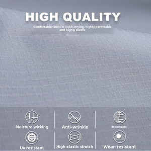 Camicia Nordica con Perline ad Asciugatura Rapida per Uomo, Taglia Grande, Traspirante, Protezione Solare, Maniche Lunghe, per Pesca e Casual - Product Image 4