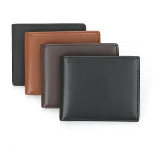 Hot Sale RFID Blocking Large Capacity Microfiber Leather Slim Purse Card Wallet Short Wallet para homens Hold Cash ID Cards