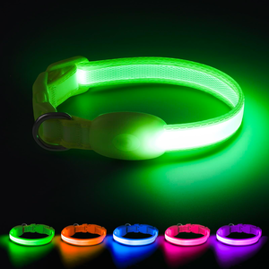 Collier LED rechargeable USB en gros pour chien, accessoires pour animaux de compagnie en plastique avec boucle clignotante pour Halloween, Noël et Nouvel An - Product Image 4