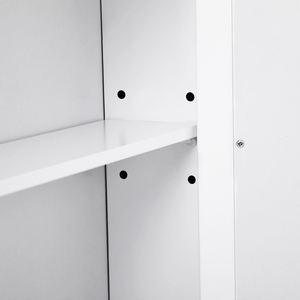 Storage Wood Cabinet Bathroom Cupboard Storage VASAGLE Storage Unit Cupboard Wood Medicine Cabinet With Mirror Basin Bathroom Vanity Storage Cabinet