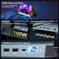 ULT-unite Steam Deck Dock 6 in 1 4K 120Hz HDMI 2.1 Kompatibel dengan Konsol Genggam ROG/Xbox Co-branded Baru