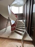 Escalier rotatif en acier inoxydable personnalisé HZ, escalier moderne pour appartements, villas, hôtels