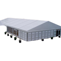 Tentes de réception extérieures économiques pour événements, salons professionnels, mariages, 10x10, tente extensible, vente en gros, capacité 100 personnes
