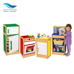 Kids Wooden Furniture Kids Play Kitchen Set Cooking Pretend Play for Toddlers Early Educational Learning Toys