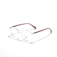 Lunettes d'ordinateur anti-lumière bleue transparentes carrées classiques TR90 avec rivets, monture optique unisexe