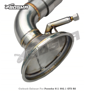 Escape Trasero Personalizado SS304 para Porsche 911 992/992.1/992.2 GT3 RS 4.0L 2017-2023 Boska con Válvula Inteligente y Control Remoto - Product Image 2
