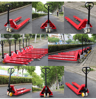 Transpalette manuel à pompe hydraulique de 2 tonnes avec roue en nylon Transpalette à main Jack Chariot élévateur à fourche