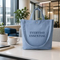 Bolsa de Lona Premium Extra Grande, Reutilizable, de Algodón, para Compras, Playa, Viajes, con Bolsillos, Ecológica y Sostenible para Uso Diario
