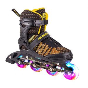 Patins à roulettes en ligne pour enfants filles avec 4 roues élastiques lumineuses en PU pour débutants - Product Image 3