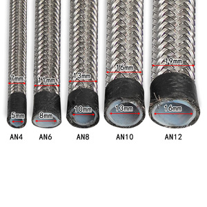 Tuyau de carburant tressé en PTFE Asahi AN4 AN6 AN8 AN10 AN12, tuyaux de refroidissement - Product Image 2