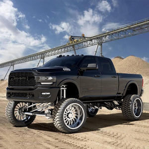 Jantes en alliage d'aluminium forgé, face concave, lèvre profonde, 22x12 24 26, brillantes, entièrement polies, grands enjoliveurs flottants, Chevy Silverado - Product Image 2