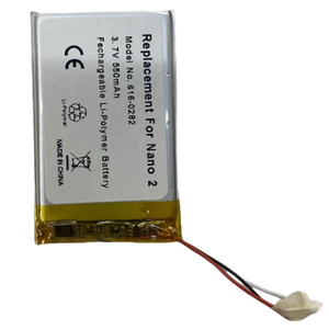 Ruixi Pin 550mAh pin cho <span class=keywords><strong>iPod</strong></span> nano2 2 gam <span class=keywords><strong>2nd</strong></span> thế hệ MP3 Li-Polymer có thể sạc lại Nano 2 616-0282 Pin - Product Image 1