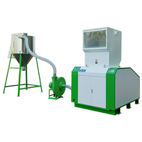 Machines de recyclage du plastique en vente chaude, machine à écraser les bouteilles d'eau avec système de recyclage