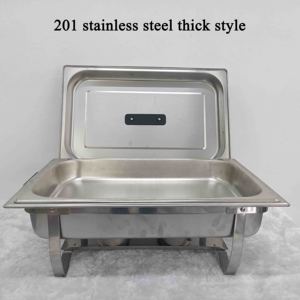 Réchaud de buffet professionnel en acier inoxydable <span class=keywords><strong>9L</strong></span>, pliable et intégré, à alimentation alcoolique, personnalisé en usine pour hôtels - Product Image 3