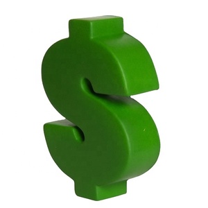 Custom PU Dollar Sign Stress Relief <b>Balls</b> Adult and Kid <b>Squeeze</b> Toys for Promotions - Product Image 1