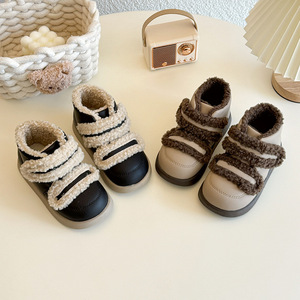 Fashion Rubber Sole Waterproof Winter Boots Children <b>Ankle</b> Kids Shoes Velvet Snow Boots for Girls and Boys - Product Image 2