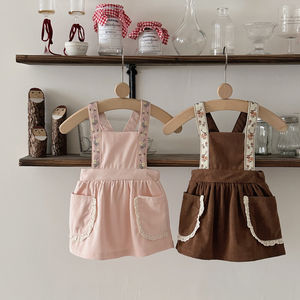 ชุดเดรสปักลายดอกไม้น่ารักสำหรับเด็กผู้หญิงอายุ1-3ชั้นพร้อมการตกแต่งที่สวยงาม - Product Image 3