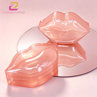 Pot cosmétique en plastique ABS/PP de 60g au design unique en forme de lèvres pour baume à lèvres, masque à lèvres, emballage beauté