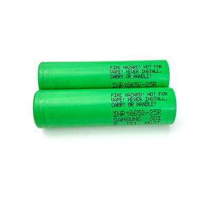 Véritable INR18650-25R 2500mAh 3.6v 20A <span class=keywords><strong>Inr</strong></span> <span class=keywords><strong>18650</strong></span> 25R Batterie d'outils électriques pour samsun g 25R INR18650 2500mah 20A batterie - Product Image 2