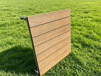 Dalles de terrasse en composite WPC pour extérieur, avec cadre en aluminium réglable, imperméables et résistantes aux UV