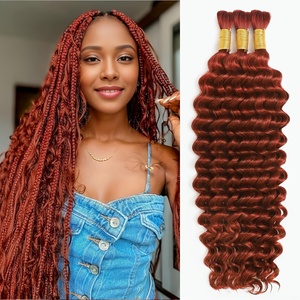 100g de Cabello Humano Castaño a Granel para Trenzas, Rizos Franceses, Trenzas Boho, Extensiones de Cabello Rizado y Voluminoso Romance, 16-26 Pulgadas <span class=keywords><strong>Bobbi</strong></span> - Product Image 4