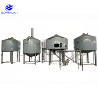 Ligne de production de bière contrôlée par PLC de petite taille 500L 1000L 2000L, pompe en acier inoxydable, équipement de brassage pour restaurant, pub, brasserie