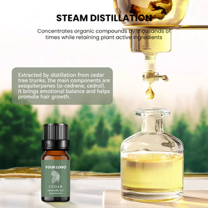 Custom Cedarwood Essential Oil for Body Massage Skin Purification Hair Care Stress Relief Aroma Oil <b>Sweet</b> Odor Made in China - Product Image 4