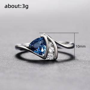 Bague Fine Jewelry Angel's Kiss Moissanite Ring avec pierre 1ct et placage - Product Image 6