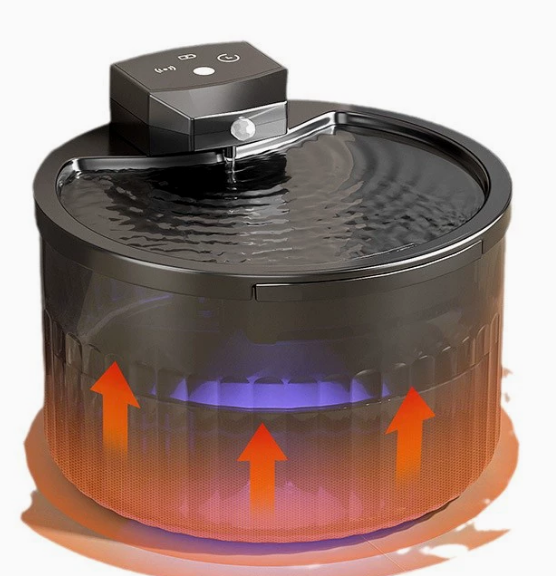 Distributeur d'eau sans fil noir 2500 mah