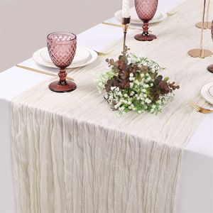 Gauze <strong>Table</strong> Runner Bulk Ivory Nude Cheesecloth <strong>Table</strong> Cloth for Wedding Decor Boho Chick Rustic Wedding <strong>Table</strong> Decor 14 Colors - Product Image 4