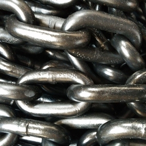 โซ่ลำเลียงแบบเชื่อมกลมสำหรับงานเหมือง ขนาด 10*40 มม. 30*108 มม. ได้รับการรับรองมาตรฐาน CE ISO สำหรับถ่านหิน DIN22252 ชุบสังกะสีสีดำ เกรด 100 G80 - Product Image 5