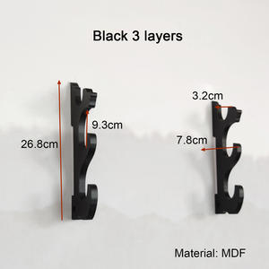 Support <span class=keywords><strong>mural</strong></span> multi-niveaux en bois et bambou pour l'affichage de sabres, type déconnectable, vente en gros - Product Image 6