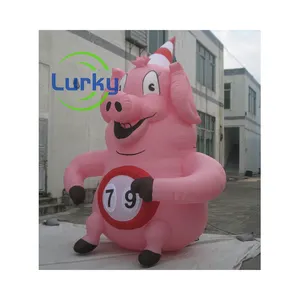 Orient inflatables phim hoạt hình khổng lồ thu hút Inflatable màu hồng Pig hình hồng Pig nhân vật cho bắt mắt