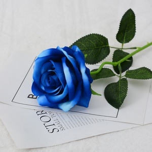 Rosa Artificial Gigante de Alta Calidad, Cabeza de Flor de 10 cm, Decoración para Fiestas, Tacto Real, Rosa de Seda Artificial en Azul/Rosa/Blanco/Rojo - Product Image 6