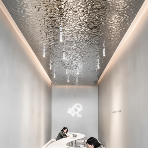 EX223 usine or Rose 304 vague d'ondulation de l'eau feuille de couleur décorative en acier inoxydable pour les matériaux de conception intérieure mur de plafond - Product Image 1