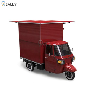 Carro expendedor de comida de tamaño personalizado, triciclo de acero inoxidable para restaurantes, camiones, <span class=keywords><strong>Pizza</strong></span>, fruta, jugos, venta al aire libre - Product Image 2