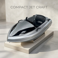 Jet ski personnel ergonomique en forme de requin argenté, monoplace, avec moteur de propulsion, directement de l'usine