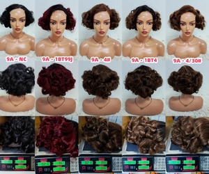 Promotion Letsfly : Perruques Bob 4x4 Lace Closure 12 pouces, Cheveux Humains Vierges 9A, Ondulation Lâche, 210g, Brun Chocolat, Effet Rebondissant, Densité 200% - Product Image 4
