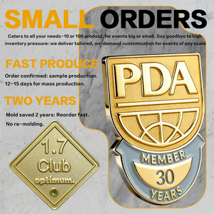 Épingles métalliques personnalisées sans MOQ, <span class=keywords><strong>design</strong></span> sur mesure, épingles en émail dur, épingles en émail souple avec carte de support - Product Image 2