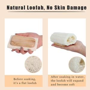 Ultra Soft Natural Loofah Bath Brush Oval-Shaped Eco-Friendly Exfoliating Massage Scrub for Back and Body Skincare - Product Image 4