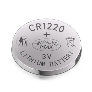 Cr1220 bateria fabricada cr1220 3V Lithium Button Baterias primárias