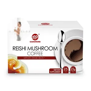 Coffee Ganoderma Herbal Supplements Ganoderma Reishi Mushroom Extract Instant Black coffee